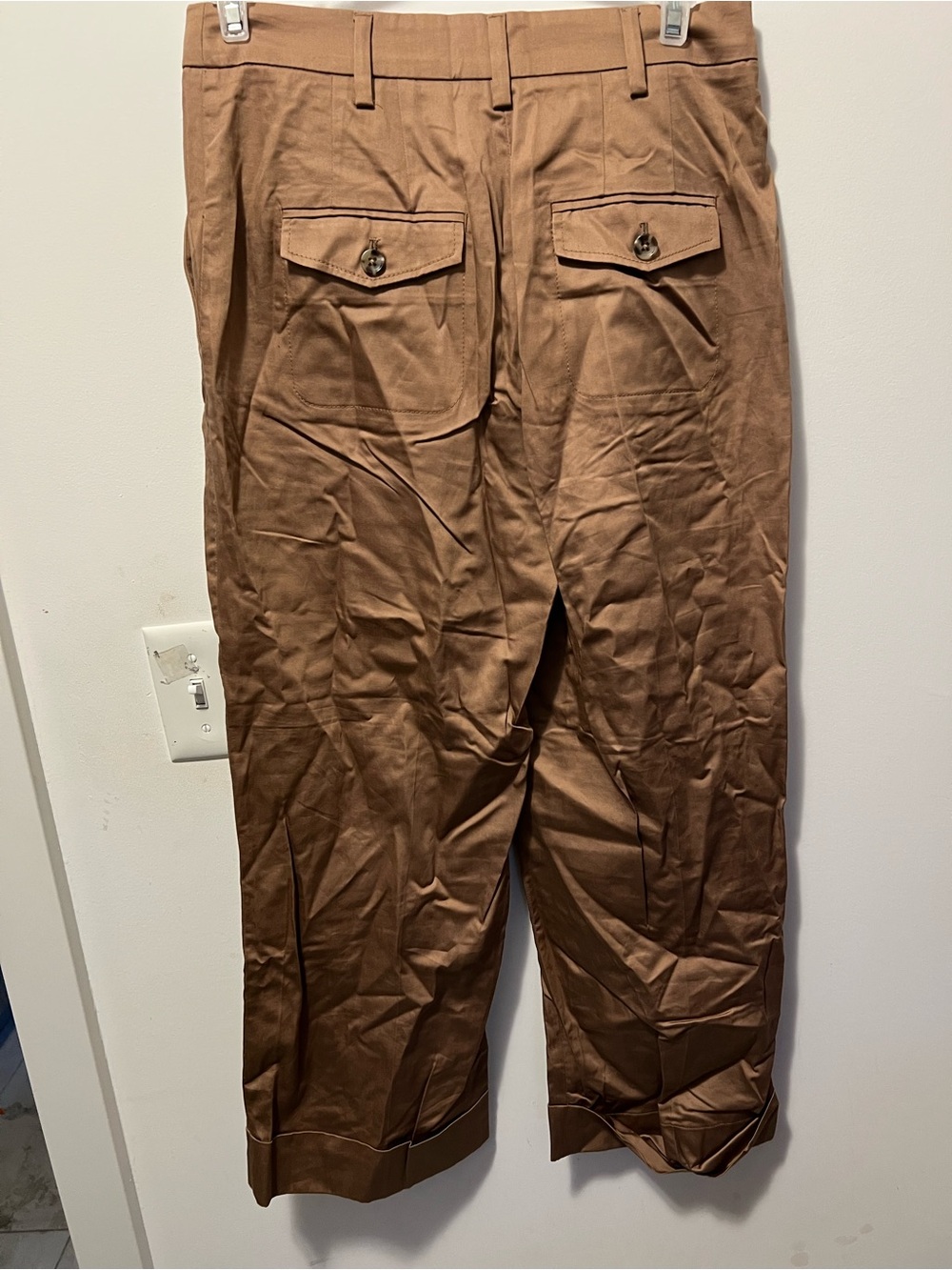 RW&CO. Brown Capris with Cuffed Hems - Picture 2 of 3